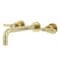 Kingston Brass Roman Tub Faucet, Polished Brass, Wall Mount KS8022ML - alternate 1